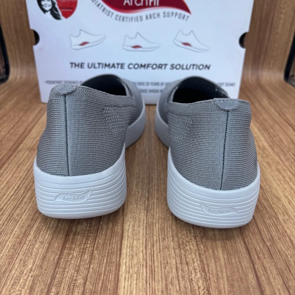 Skechers Arch Fit Adore Her Women 11 Dark Grey Slip On Sneakers 159089 NEW